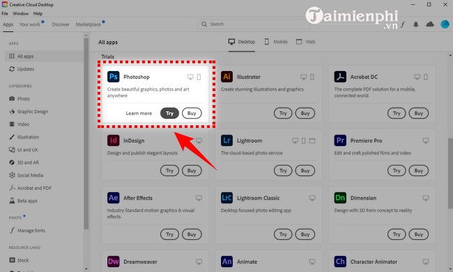 Cách cài Photoshop CC trên máy tính