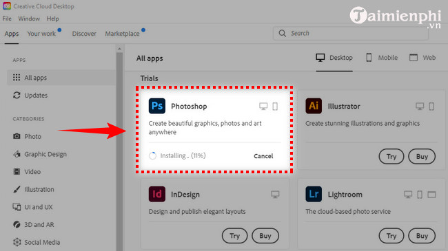 Cách cài Photoshop CC trên máy tính