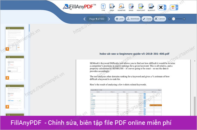 Top 5 công cụ trực tuyến chỉnh sửa file PDF miễn phí