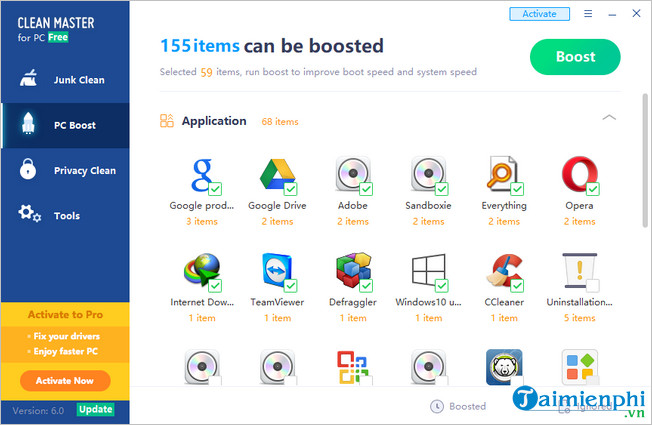 Cách sử dụng Clean Master, dọn dẹp, tăng tốc độ máy tính, laptop
