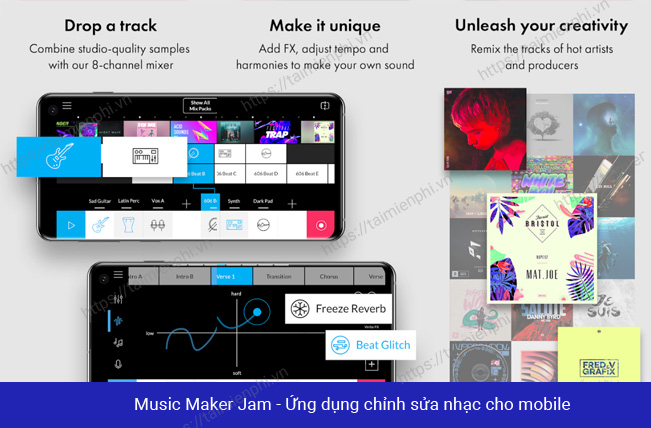 Top ứng dụng mix nhạc trên điện thoại iPhone, Android