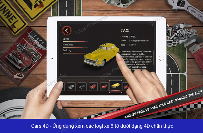 Ung dung thuc te ao Cars 4D+