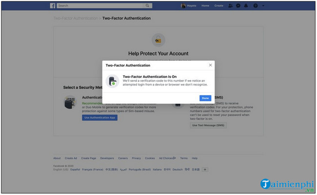 Cách kích hoạt bảo mật 2 lớp Facebook, xác minh 2 bước Facebook