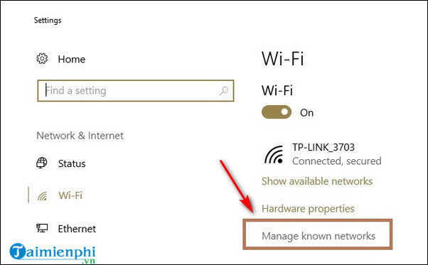 The wifi connection does not work but can't connect to the other way