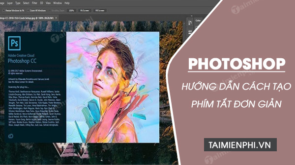 huong dan cach tao phim tat trong photoshop