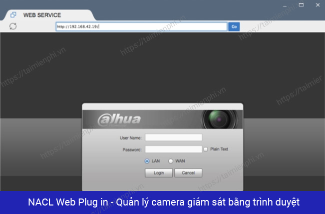 nacl web plug in dahua