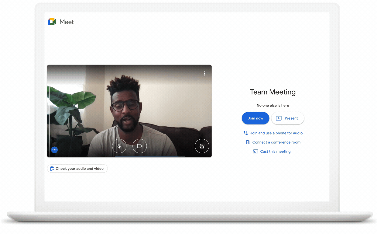 Google Meet Online có thiết kế giao diện mới và thêm các tính năng họp
