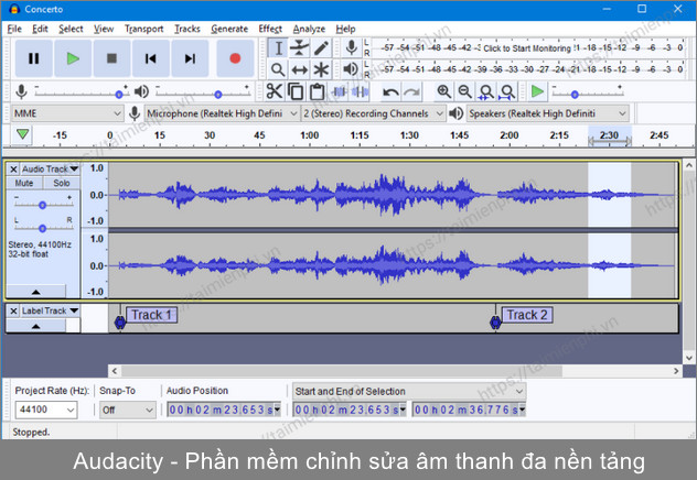 Top phần mềm tách lời bài hát khỏi nhạc thay thế Vocal Remover 21 tai phan mem tach loi bai hat audacity