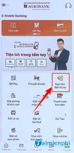 GỬI TIỀN VÀO TÀI KHOẢN AGRIBANK KHÔNG CẦN THẺ TẠI CÂY CDM AUTOBANK