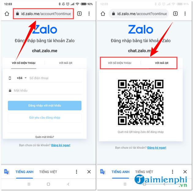 Cách Sửa Lỗi Đăng Nhập Chat.Zalo.Me Trên Điện Thoại, Máy Tính