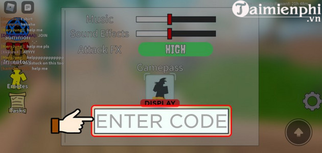 how to enter code all star tower defense