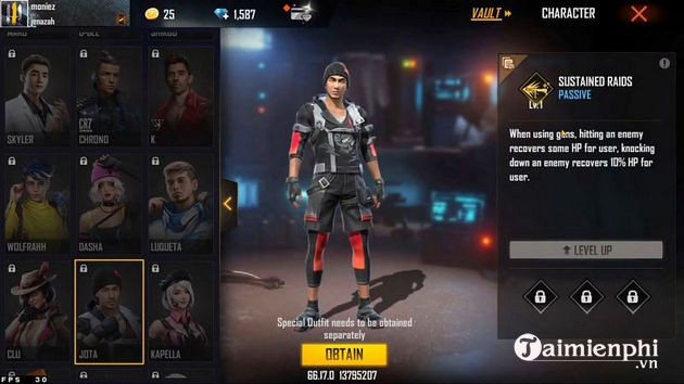 Free fire ob29 detailed information