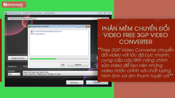 top 5 phan mem chuyen doi video mien phi free 3gp video converter 0