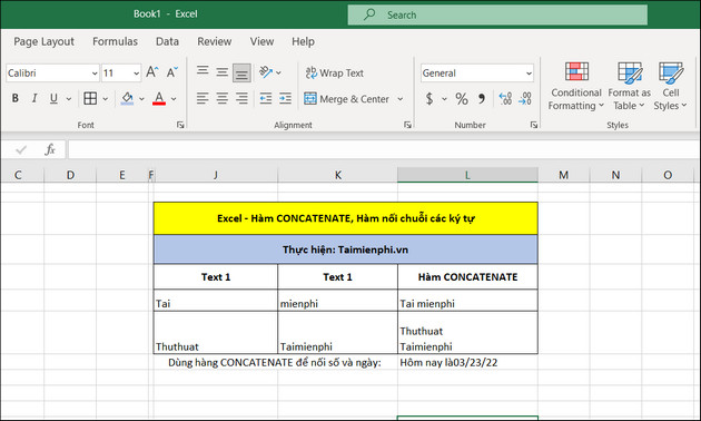 Kết nối Hàm trong Excel 2007