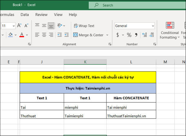 Kết nối Hàm trong Excel 2007