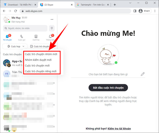 skype phat hanh phien ban chay tren nen web 7