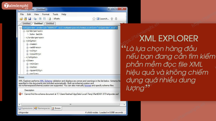 phan mem xem file xml