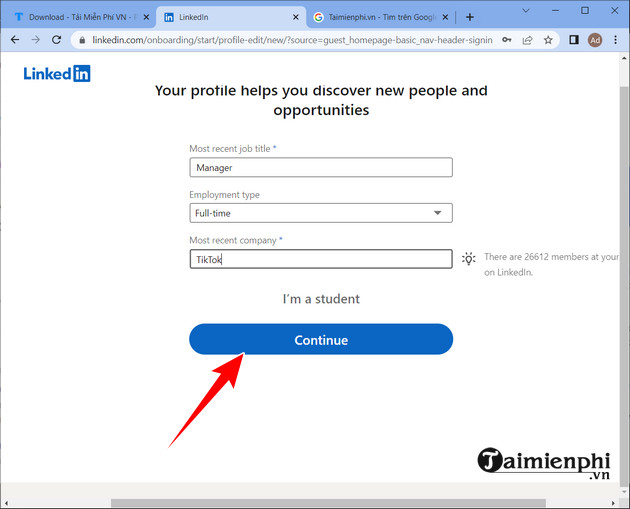 Create a linkedin account for businesses