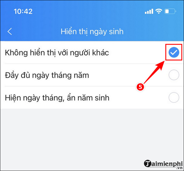 cach bat tat thong bao sinh nhat tren zalo 5