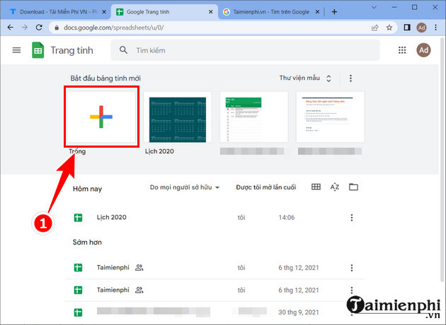 tao calendar trong google sheet