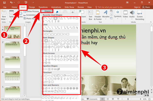 cat english in powerpoint 2019