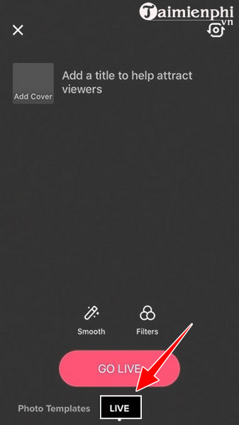 cach live tren tiktok bang dien thoai