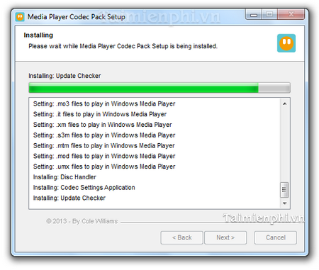 Cách cài Media Player Code Pack nghe nhạc, xem Video