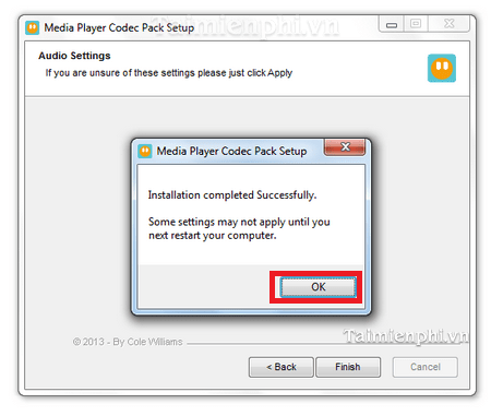 Cách cài Media Player Code Pack nghe nhạc, xem Video