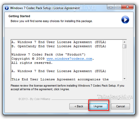Hướng dẫn cài Window 7 codec pack xem video FLV