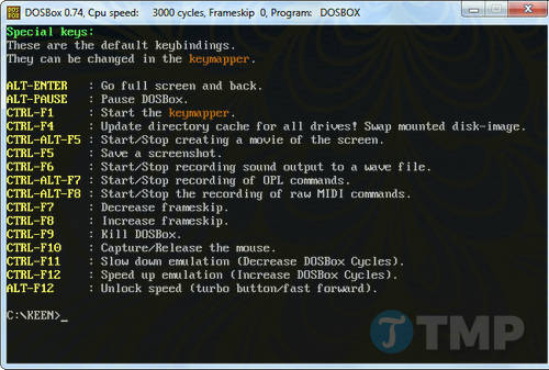 Cách dùng DOSBox chạy game, ứng dụng cũ DOS