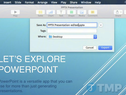 Cách mở file PPTX trên Macbook