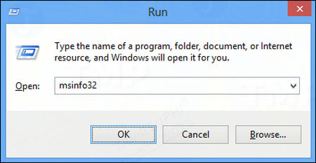Cách mở System Information trên Windows 10, 8.1, 7