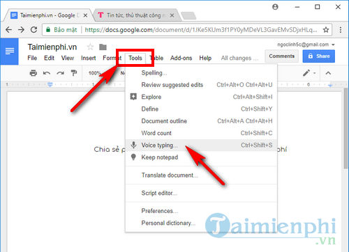 cach soan van ban bang giong noi bang google docs va google dich 3