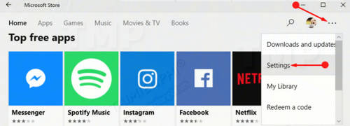Tắt video tự động phát trên Microsoft Store trên Windows 10