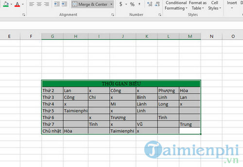 Hướng dẫn chuyển nội dung excel sang Word 2016