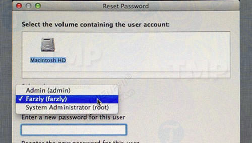 Cách reset mật khẩu người dùng Mac OS X ở chế độ Recovery Mode