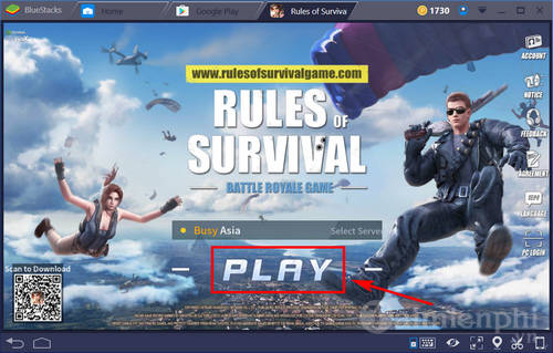 Hướng dẫn cách chơi Rules of Survival trên máy tính