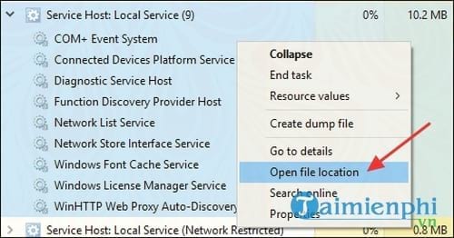 Service Host Process, svchost.exe là gì? tại sao nhiều có quá nhiều tiến trình chạy nó