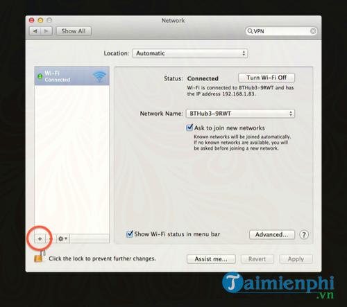 Cách cài VPN cho Mac, setup VPN trên Mac OS X