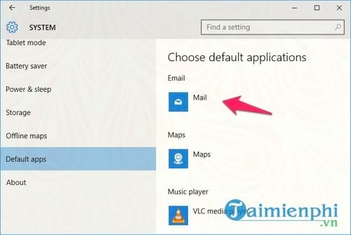 sua loi outlook there is no email program associated to perform the requested action tren windows 10 8