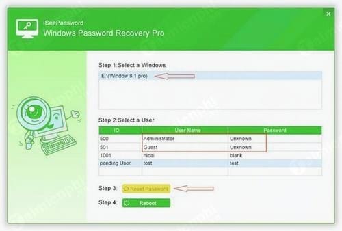 Cách khôi phục mật khẩu Admin đăng nhập Windows
