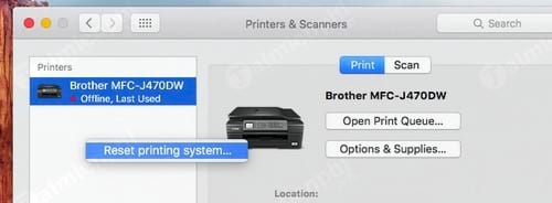 Tổng hợp cách sửa lỗi máy in trên Macbook