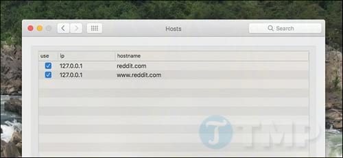 chinh sua file hosts cua mac tren system preferences