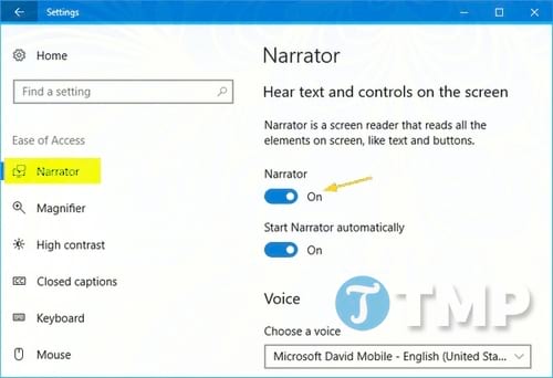 6 cách truy cập Narrator trên Windows 10