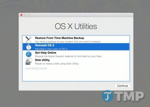 Cách cài đặt lại phần mềm hệ thống Mac OS X