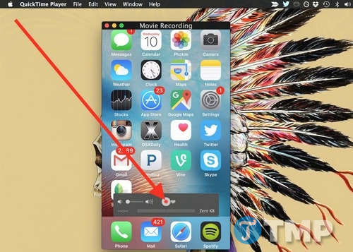 Quay màn hình iPhone bằng QuickTime trên Mac OS X