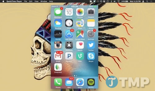 Quay màn hình iPhone bằng QuickTime trên Mac OS X