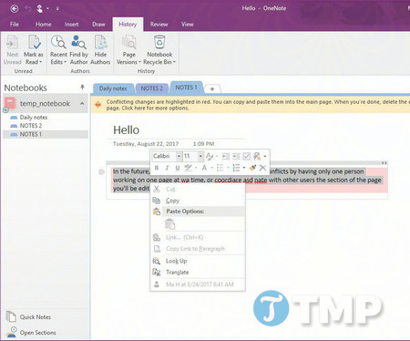 changing from onenote for mac to onenote for windows 10