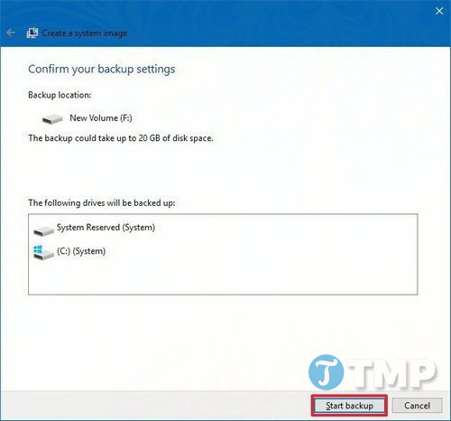 Cách sao lưu toàn bộ máy tính Windows 10