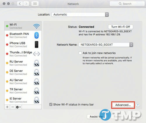 Sửa lỗi kết nối Wifi trên Mac